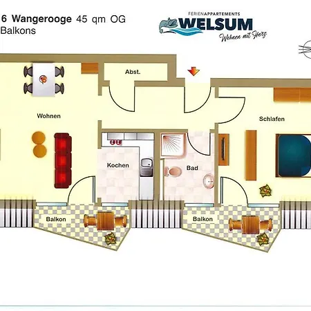 아파트 Wangerooge 바트즈위스케나흔